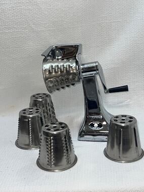 Vintage Miracle Maid Ultra King Food Cutter Slicer Shredder 4 Cones USA